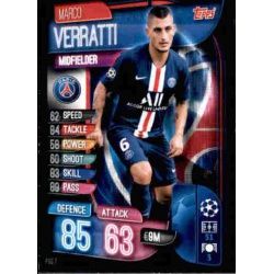 Marco Verratti Paris Saint-Germain PSG 7 Match Attax Champions 2019-20