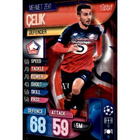 Mehmet Xeki Çelik LOSC Lille LIL 3 Match Attax Champions 2019-20