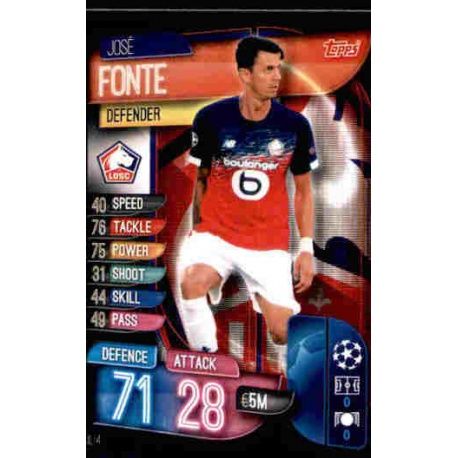 José Fonte LOSC Lille LIL 4 Match Attax Champions 2019-20