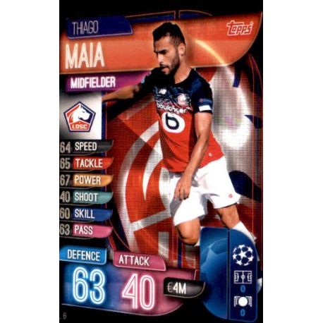 Thiago Maia LOSC Lille LIL 6 Match Attax Champions 2019-20