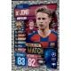 Frenkie De Jong Barcelona M BAR Match Attax Champions 2019-20