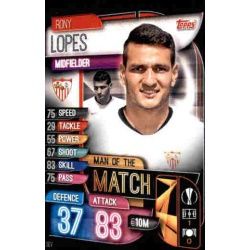 Rony Lopes Man Of The Match Sevilla M SEV Match Attax Champions 2019-20