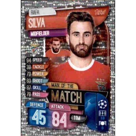 Rafa Silva Man Of The Match SL Benfica M BEN Match Attax Champions 2019-20