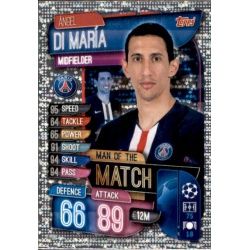 Ángel Di Maria Man Of The Match Paris Saint-Germain M PSG Match Attax Champions 2019-20