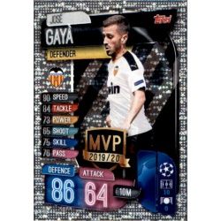 José Gayá MVP Valencia C VAL Match Attax Champions 2019-20