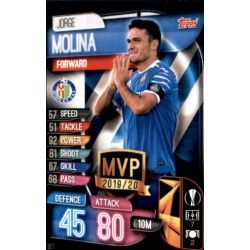 Jorge Molina MVP Getafe C GET Match Attax Champions 2019-20
