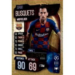 Sergio Busquets CEN 5 Match Attax Champions 2019-20