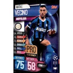 Matiás Vecino PP 11 Match Attax Champions 2019-20