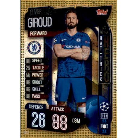 Olivier Giroud Hat Trick Hero Chelsea HH 5 Match Attax Champions 2019-20