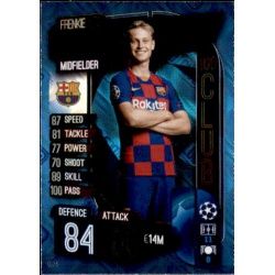 Frenkie de Jong 100 Club Barcelona CLU 6 Match Attax Champions 2019-20