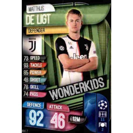 Mattijs De Ligt Wonder Kids Juventus WKI 2 Match Attax Champions 2019-20