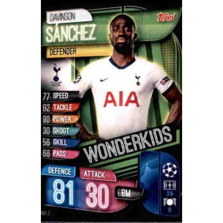 Davison Sánchez Wonder Kids Tottenham Hotspur WKI 3 Match Attax Champions 2019-20