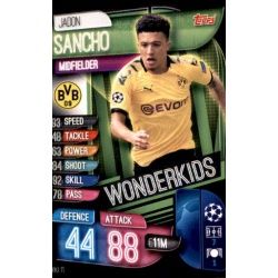 Jadon Sancho Wonder Kids Borussia Dortmund WKI 11 Match Attax Champions 2019-20