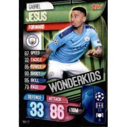 Gabriel Jesús Wonder Kids Manchester City WKI 12 Match Attax Champions 2019-20