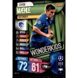 Joakim Maehle Wonder Kids KRC Genk WKI 13 Match Attax Champions 2019-20