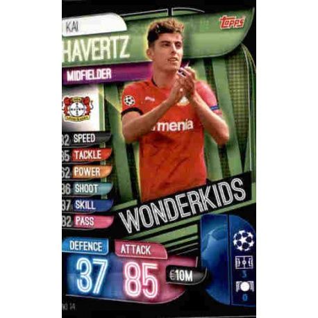 Kai Havertz Wonder Kids Bayer Leverkusen WKI 14 Match Attax Champions 2019-20