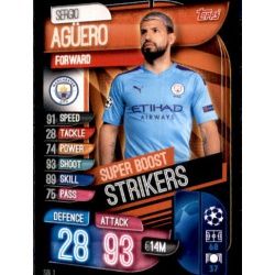 Sergio Agüero Super Boost Strikers Manchester City SBI 1 Match Attax Champions 2019-20