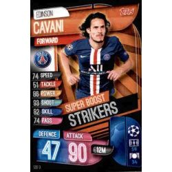 Edinson Cavani Super Boost Strikers Paris Saint-Germain SBI 9 Match Attax Champions 2019-20