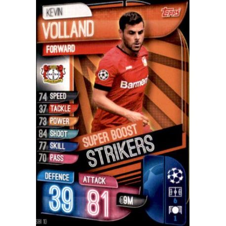 Kevin Volland Super Boost Strikers Bayer Leverkusen SBI 10 Match Attax Champions 2019-20