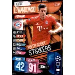 Robert Lewandowski Super Boost Strikers Bayern Munich SBI 11 Match Attax Champions 2019-20