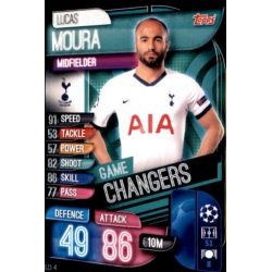 Lucas Moura Game Changers Tottenham Hotspur GCI 4 Match Attax Champions 2019-20