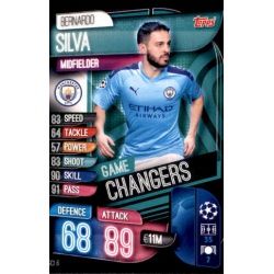 Bernardo Silva Game Changers Manchester City GCI 6 Match Attax Champions 2019-20
