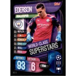 Ederson World Class Superstars Manchester City WCI 3 Match Attax Champions 2019-20