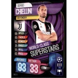 Giorgio Chiellini World Class Superstars Juventus WCI 4 Match Attax Champions 2019-20