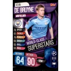 Kevin De Bruyne World Class Superstars Manchester City WCI 7 Match Attax Champions 2019-20