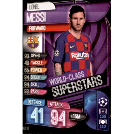 Lionel Messi World Class Superstars Barcelona WCI 12 Leo Messi