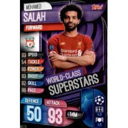 Mohamed Salah World Class Superstars Liverpool WCI 13 Match Attax Champions 2019-20