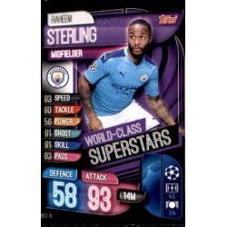 Raheem Sterling World Class Superstars Manchester City WCI 15 Match Attax Champions 2019-20