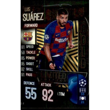 Luis Suárez Limited Edition Barcelona LE 4 Match Attax Champions 2019-20