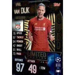 Virgil Van Dijk Limited Edition Liverpool LE 5 Match Attax Champions 2019-20