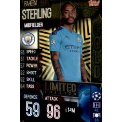 Raheem Sterling Limited Edition Manchester City LE 8 Match Attax Champions 2019-20