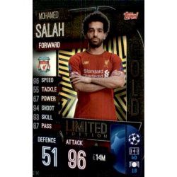 Mohamed Salah Limited Edition Liverpool LE 14 Match Attax Champions 2019-20