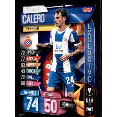 Fernando Calero Exclusive Cards Espanyol SPX 3 Match Attax Champions 2019-20