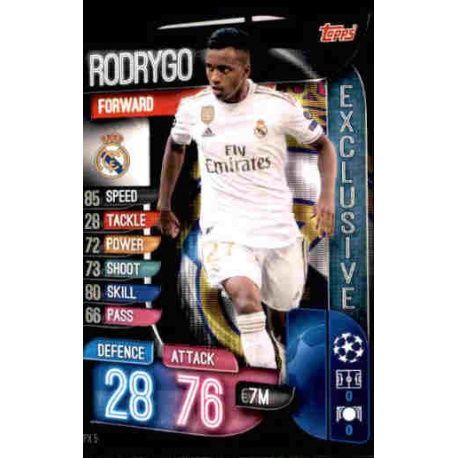 Rodrygo Exclusive Cards Real Madrid SPX 5 Match Attax Champions 2019-20