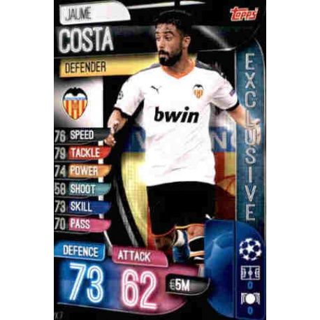 Jaume Costa Exclusive Cards Valencia SPX 7 Match Attax Champions 2019-20