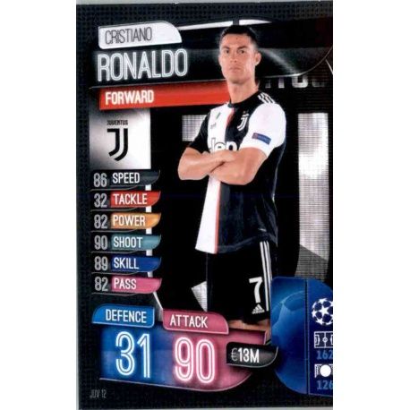 Topps Match Attax Uefa Champions League 2019/20 Cristiano Ronaldo JUV12