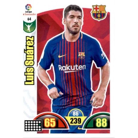 Luis Suárez Barcelona 64 Cards Básicas 2017-18