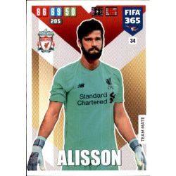Alisson Liverpool 34 FIFA 365 Adrenalyn XL 2020