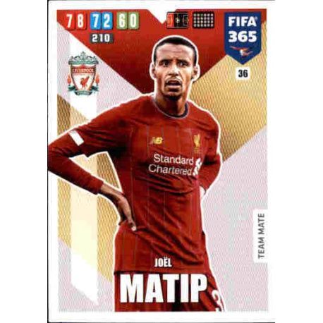Joél Matip Liverpool 36 FIFA 365 Adrenalyn XL 2020