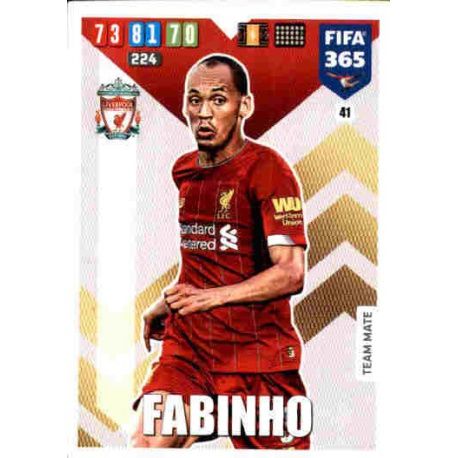 Fabinho Liverpool 41 FIFA 365 Adrenalyn XL 2020
