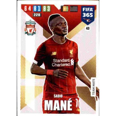 Sadio Mané Liverpool 43 FIFA 365 Adrenalyn XL 2020
