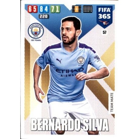 Bernardo Silva Manchester City 57 FIFA 365 Adrenalyn XL 2020