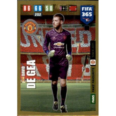 David De Gea Fans Favourite Manchester United 65 FIFA 365 Adrenalyn XL 2020