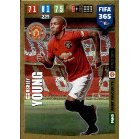 Ashley Young Fans Favourite Manchester United 66 FIFA 365 Adrenalyn XL 2020
