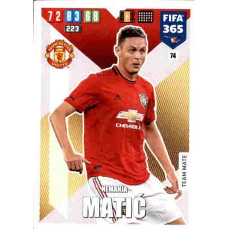 Nemanja Matić Manchester United 74 FIFA 365 Adrenalyn XL 2020