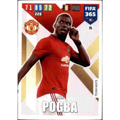 Paul Pogba Manchester United 75 FIFA 365 Adrenalyn XL 2020